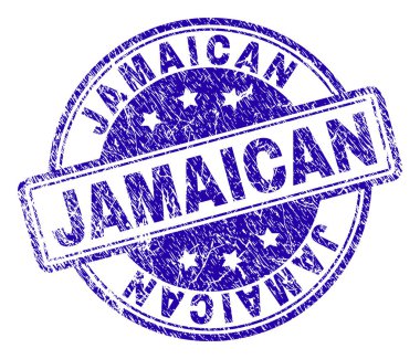 Dokulu Jamaika damga mühür çizik