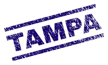 Dokulu Tampa damga mühür çizik