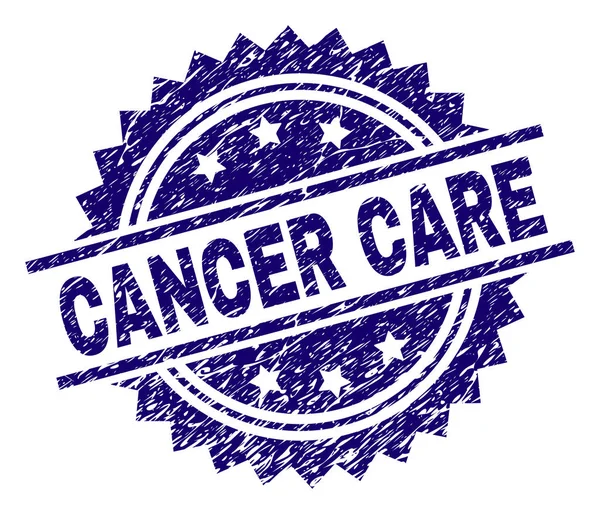 CANCARE CANCER tergores Segel Stamp - Stok Vektor