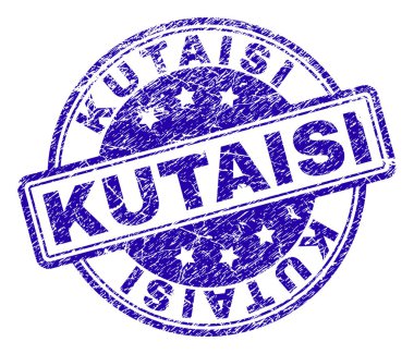 Dokulu Kutaisi damga mühür çizik