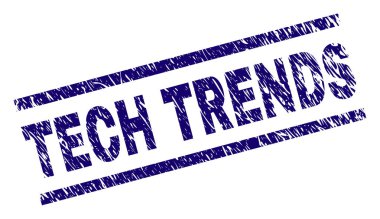 Grunge teknoloji eğilimleri damga mühür dokulu