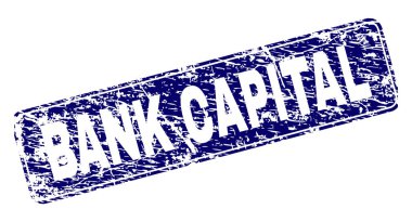 Yuvarlatılmış dikdörtgen damga çizilmiş banka sermaye çerçeveli