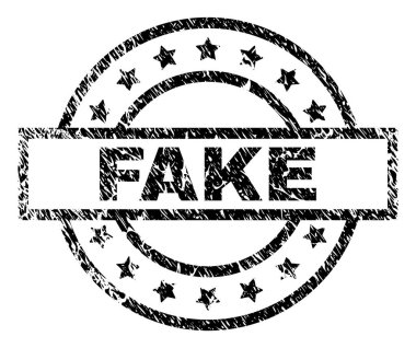 Dokulu grunge sahte damga mühür