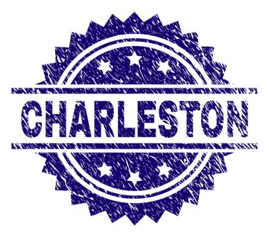 Dokulu Charleston damga mühür çizik