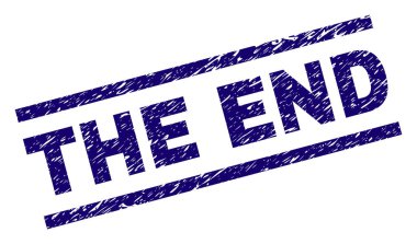 Çizik sonunda damga mühür dokulu