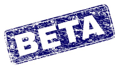 Yuvarlatılmış dikdörtgen damga çizilmiş Beta çerçeveli