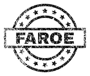 Dokulu Faroe damga mühür çizik