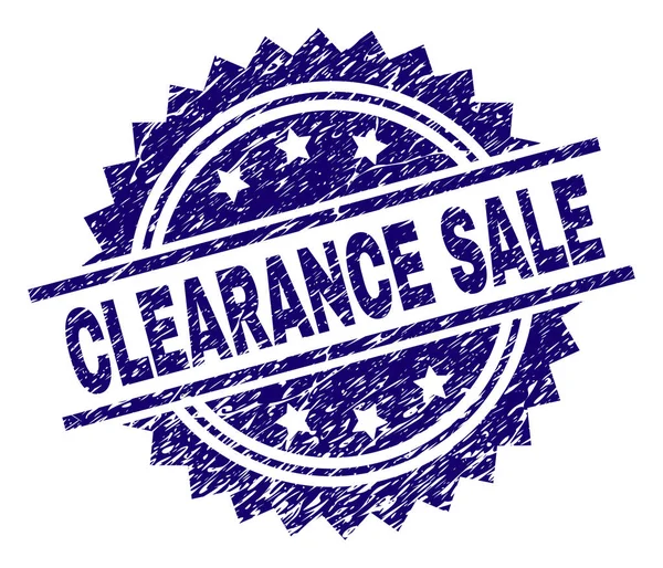 Scratched Textured CLEARANCE SALE Stamp Seal — Stock Vector