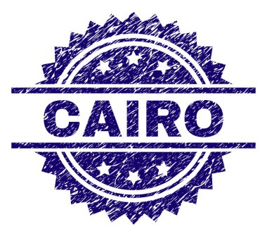 Grunge Cairo damga mühür dokulu