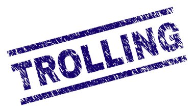 Çizik dokulu Trolling damga mühür