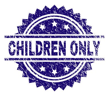 Çizik dokulu çocuklar sadece mühür damgası