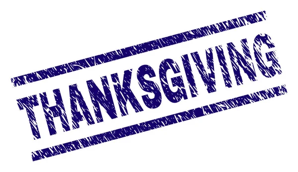 Segel Stamp THANKSGIVING Bertekstur Grunge - Stok Vektor