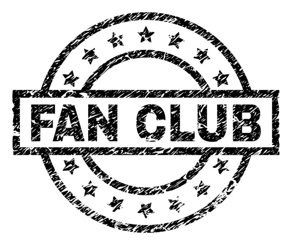 Grunge υφής Fan Club σφραγίδα σφραγίδα — Διανυσματικό Αρχείο