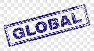 Grunge Küresel dikdörtgen damgası