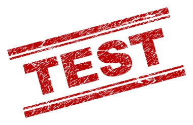 Dokulu Test damga mühür çizik