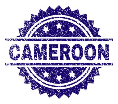Grunge Kamerun damga mühür dokulu
