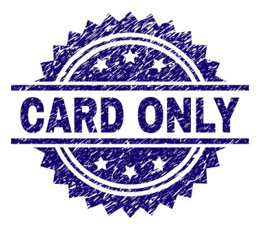 Grunge kartı tek damga mühür dokulu