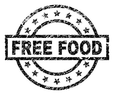 Dokulu ücretsiz gıda damga mühür çizik