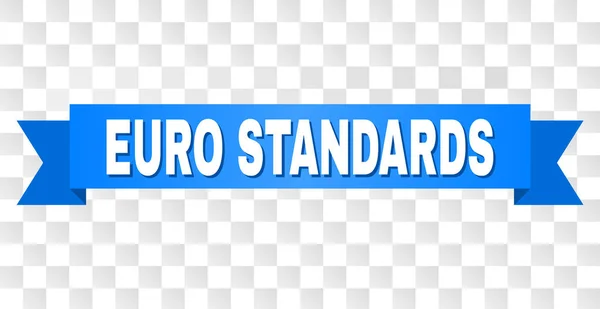 Modrý pásek s názvem normy Euro — Stockový vektor