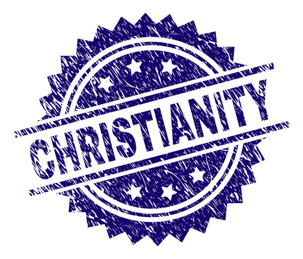 Grunge Textured CHRISTIANITY Stamp Seal