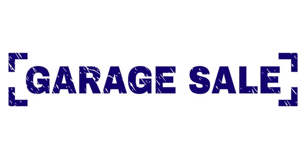 Selo texturizado riscado do selo da venda da GARAGEM entre cantos —  Vetores de Stock
