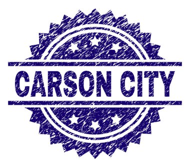 Carson City damga mühür grunge dokulu