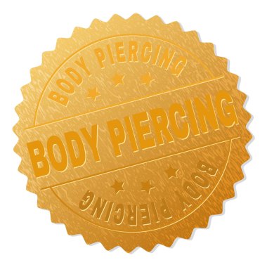 Altın vücut Piercing rozet damgası