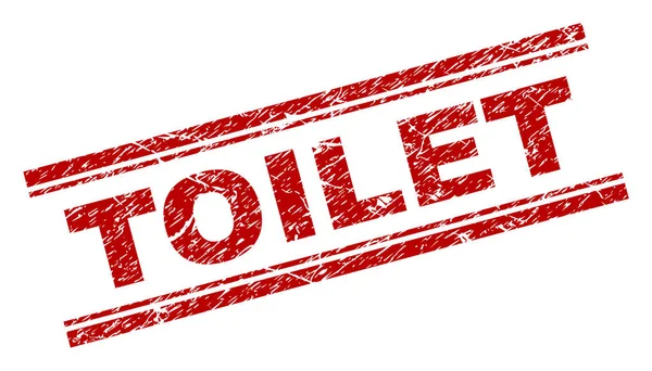 Sello de sello de TOILET con textura grunge — Vector de stock