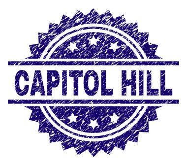 Dokulu Capitol Hill damga mühür çizik