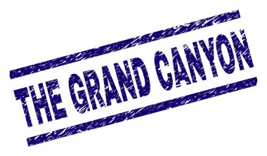 Çizik büyük kanyon damga mühür dokulu