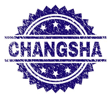 Grunge Changsha damga mühür dokulu