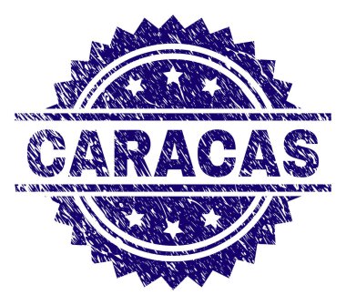 Dokulu Caracas damga mühür çizik