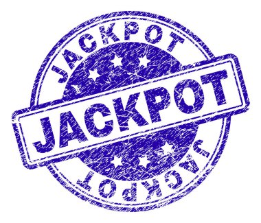 Dokulu Jackpot damga mühür çizik