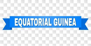 Ekvator Ginesi metin ile mavi şerit