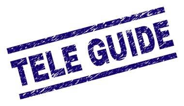 Grunge Tele Kılavuzu damga mühür dokulu