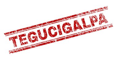 Grunge Tegucigalpa damga mühür dokulu