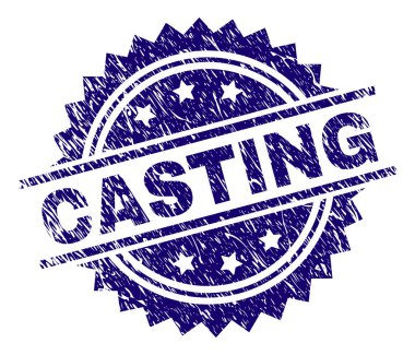 Dokulu döküm damga mühür çizik