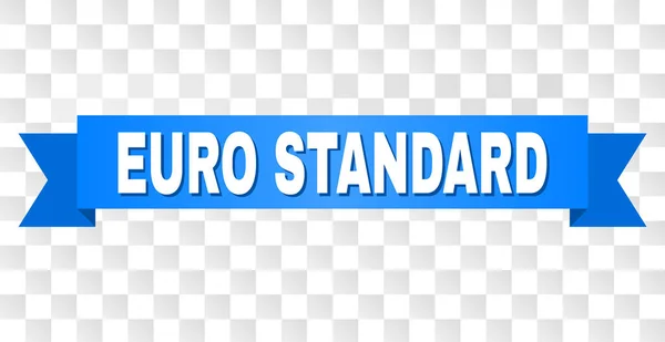 Listra azul com EURO STANDARD Texto —  Vetores de Stock