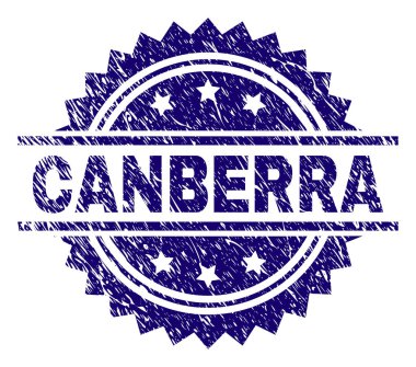 Dokulu Canberra damga mühür çizik