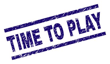 Damga mühür oynamak için dokulu zaman çizik