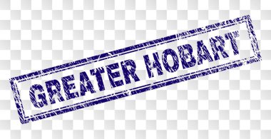 Büyük Hobart damga mühür kauçuk yazdırma stilini ve Çift Kişilik çerçeveli dikdörtgen şekli ile künye. Damga şeffaf bir arka plan üzerine yerleştirilen.