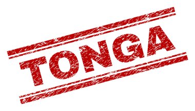 Grunge Tonga damga mühür dokulu