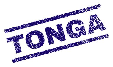Grunge Tonga damga mühür dokulu