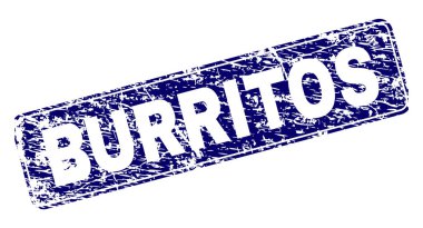 Yuvarlatılmış dikdörtgen damga çizilmiş burrito çerçeveli