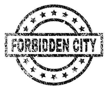 Dokulu Yasak Şehir damga mühür çizik