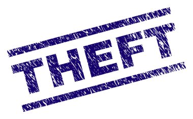 Dokulu hırsızlık damga mühür çizik