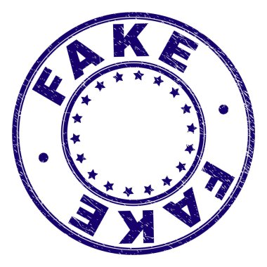 Grunge sahte yuvarlak damga mühür dokulu