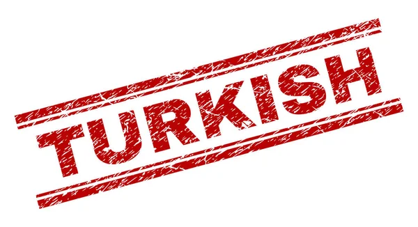 Segel Stamp TURKISH Tergores - Stok Vektor