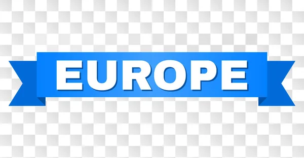 Blauer Streifen mit europäischem Text — Stockvektor