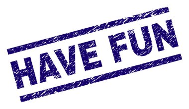 Dokulu çizilmiş eğlenceli damga mühür var